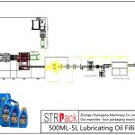 Automatisk 500ML-5L smøreoliepåfyldningslinie